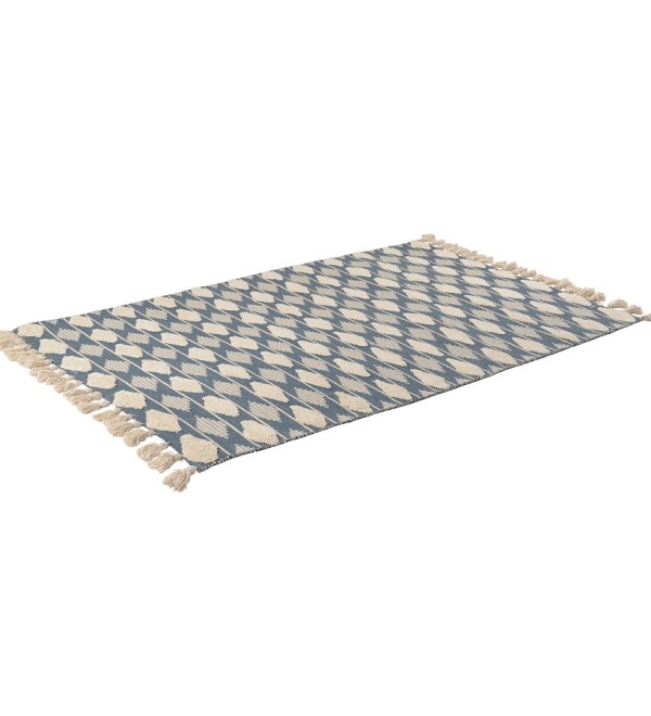 Ковер из хлопка синего цвета argyle из коллекции ethnic, 160х230 см