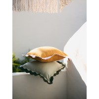 Чехол на подушку с контрастным кантом розового цвета из коллекции trendy ruffles, 40х40 см