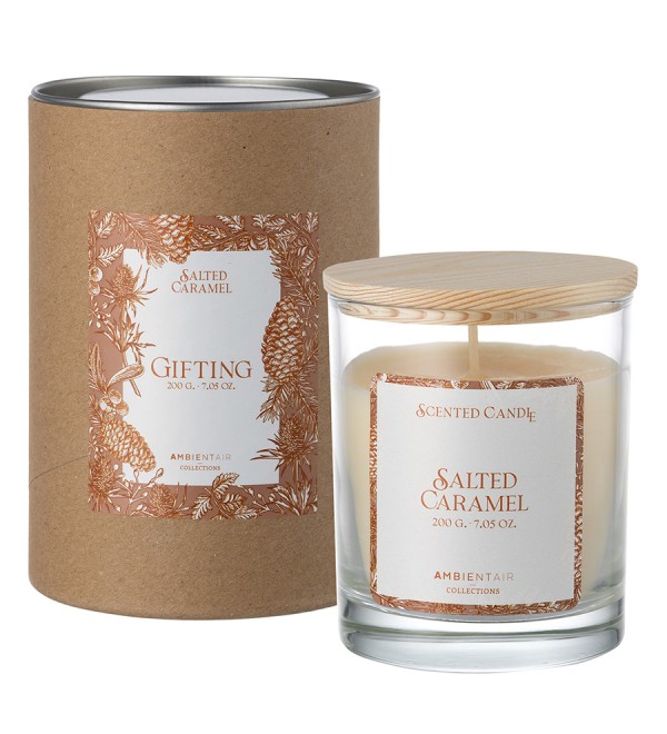 Свеча ароматическая gifting, salted caramel, 40 ч