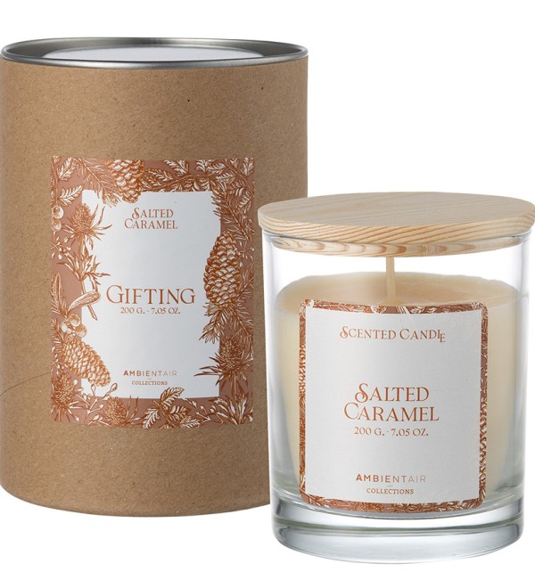 Свеча ароматическая gifting, salted caramel, 40 ч