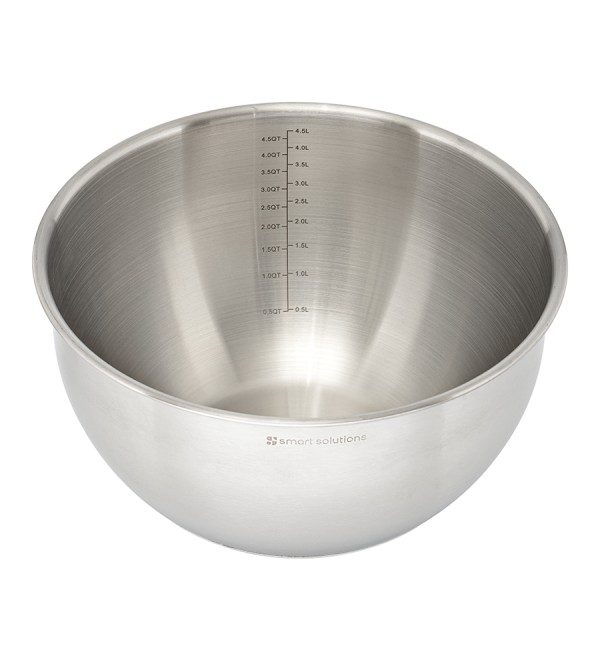 Миска стальная balance с крышкой и терками, 5 л
