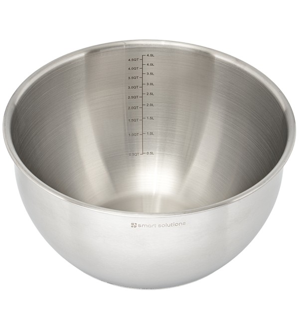 Миска стальная balance с крышкой и терками, 5 л