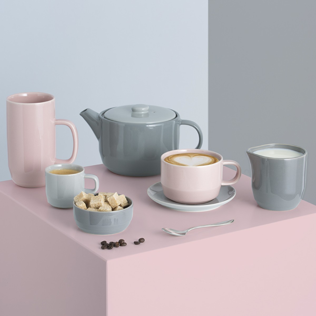 Чашка для каппучино cafe concept 400 мл серая