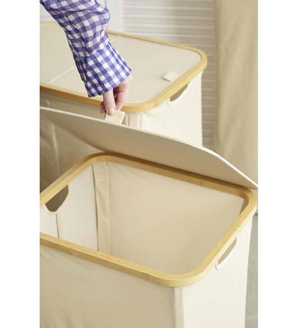 Корзина для белья neat tall, 41х35х74 см, молочная