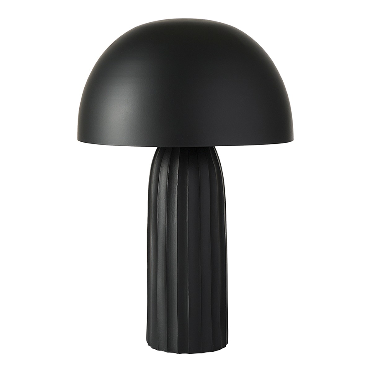 Лампа настольная texture sleek, D24х37 см, черная