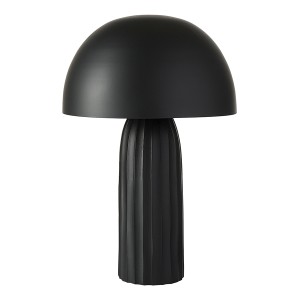 Лампа настольная texture sleek, D24х37 см, черная