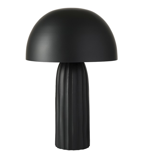 Лампа настольная texture sleek, D24х37 см, черная