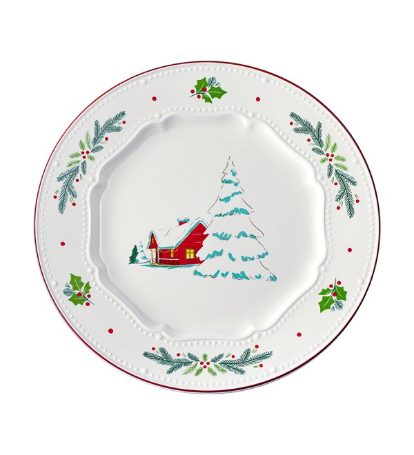 Набор из четырех тарелок nordic winter из коллекции new year essential, D23 см