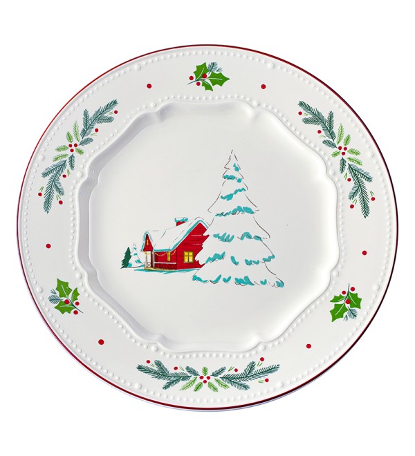 Набор из четырех тарелок nordic winter из коллекции new year essential, D23 см