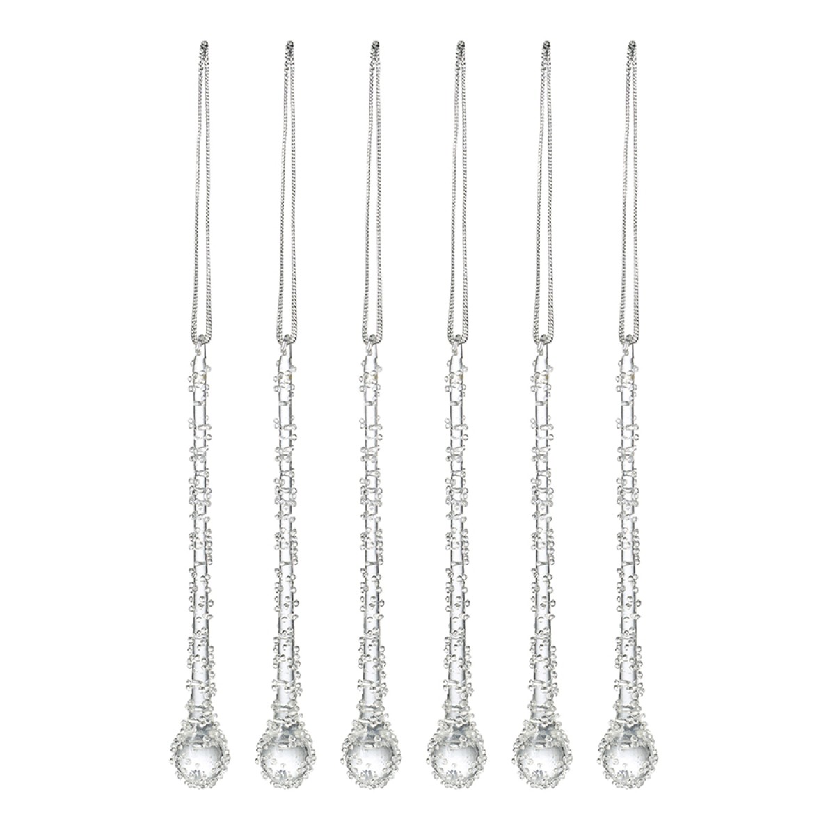 Набор ёлочных украшений icy sparkles из коллекции new year essential, 6 шт.