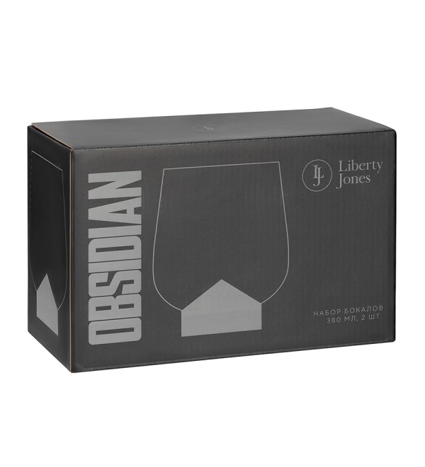 Набор бокалов obsidian, 380 мл, 2 шт.