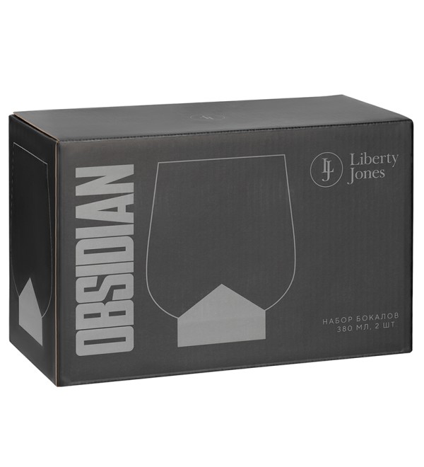 Набор бокалов obsidian, 380 мл, 2 шт.