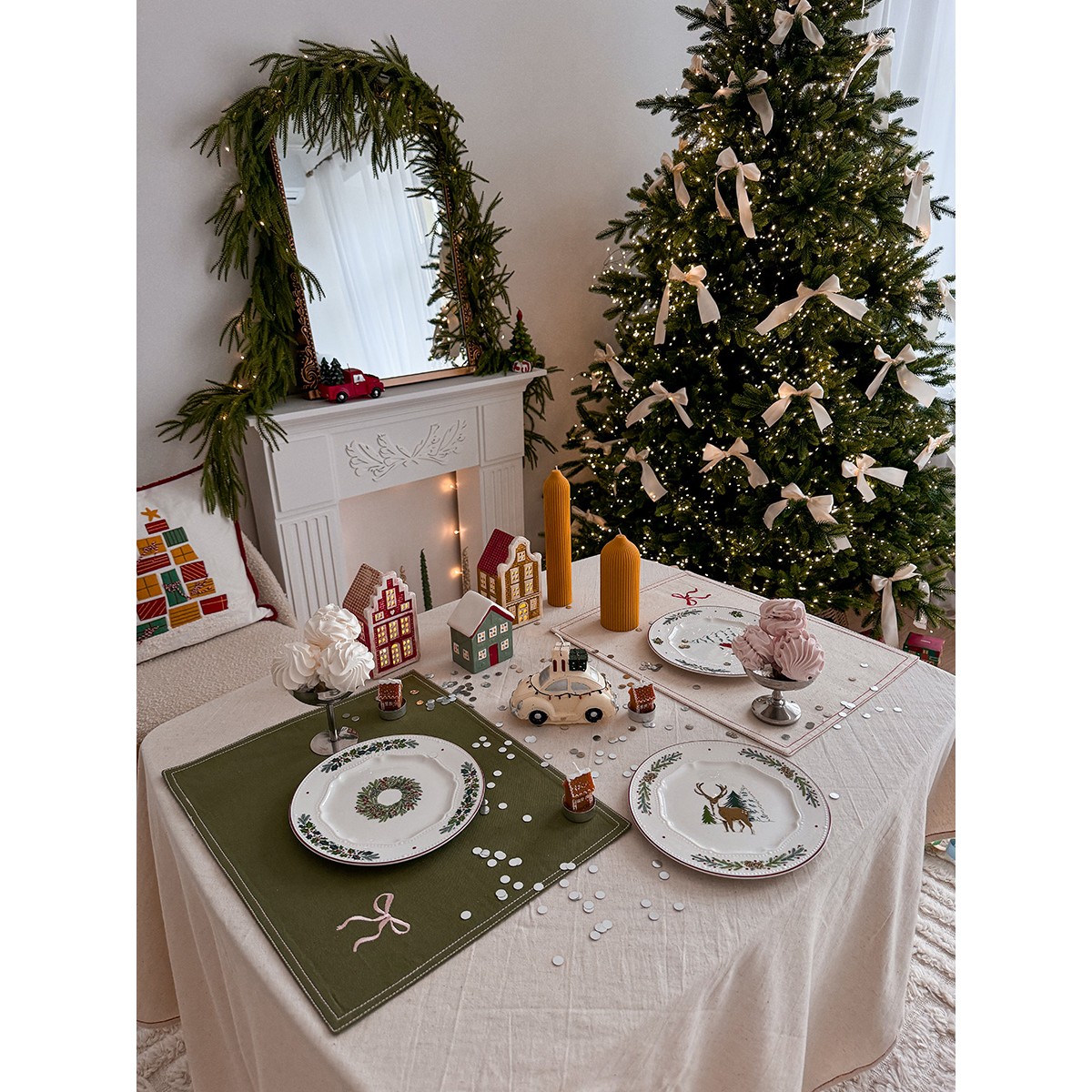Домик с подсветкой arslev из коллекции new year essential, 11 см