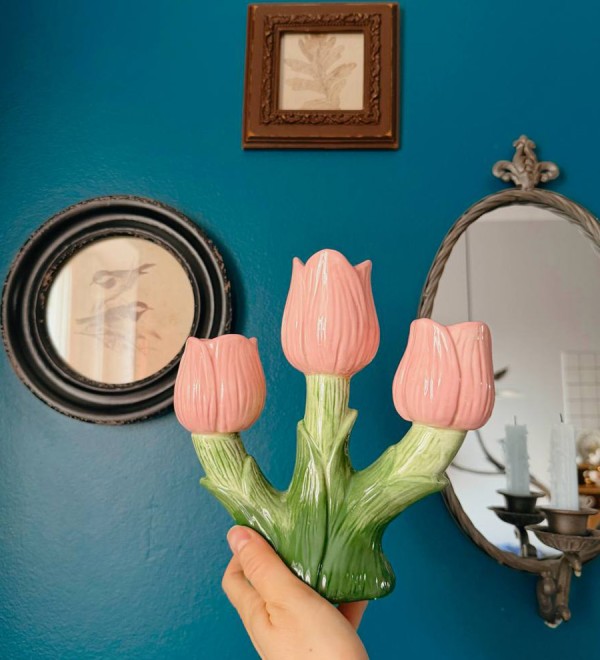 Подсвечник floret для трех свечей из коллекции blossom, 20 см