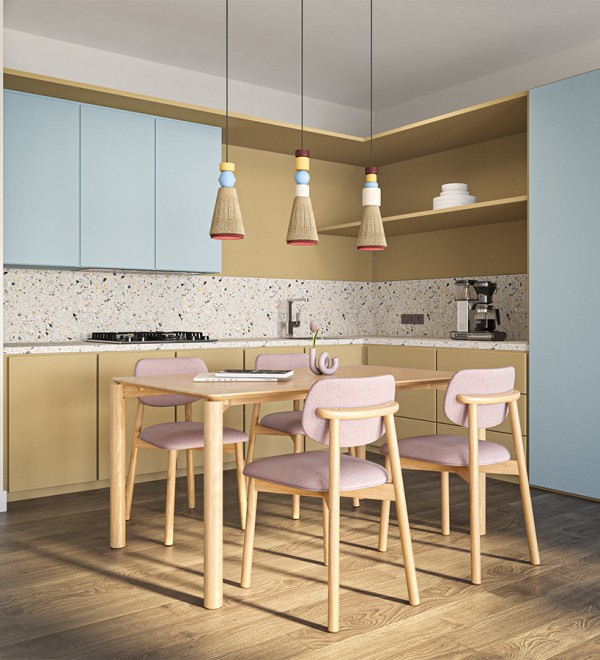 Светильник подвесной atelier, D16х40 см, лавандовое ретро