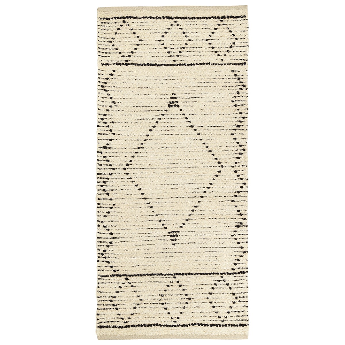 Ковер из переработанного хлопка dispur из коллекции ethnic, 70x160см