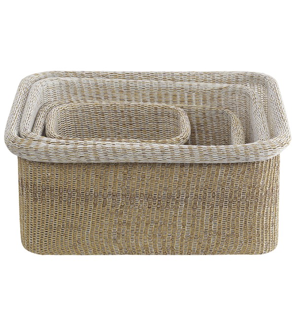 Набор из 4-х корзин для хранения sustainable collection, бежевый