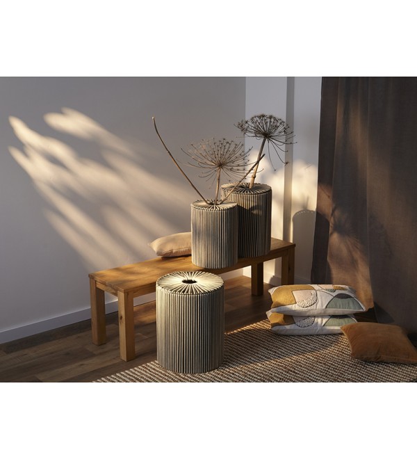 Корзина плетеная dholak grey из коллекции ethnic, размер l