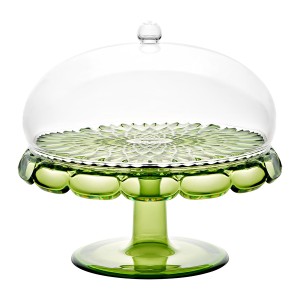 Блюдо для торта с крышкой vanity, D30 см, зеленое