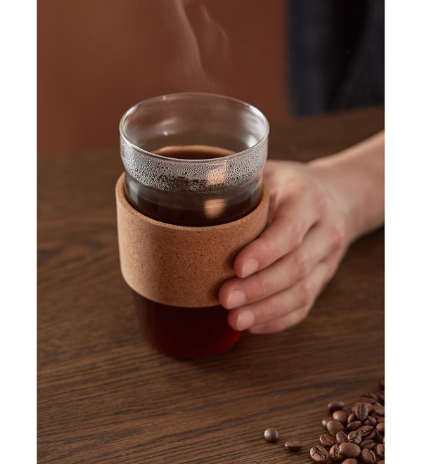 Кружка cozy cup, 450 мл, светло-серая