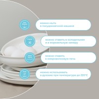 Набор тарелок milky cloud, D21 см, 2 шт.