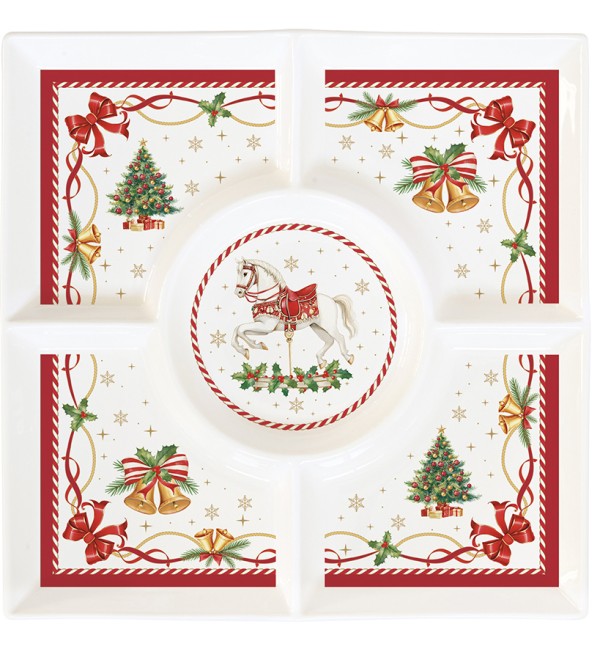 Блюдо сервировочное christmas tale, 25х25 см