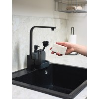 Набор губок для посуды из целлюлозы и кокосового волокна eco sponge, белые, 6 шт.