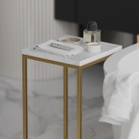 Набор из 2-х столиков mayen gold, белые/золотистые