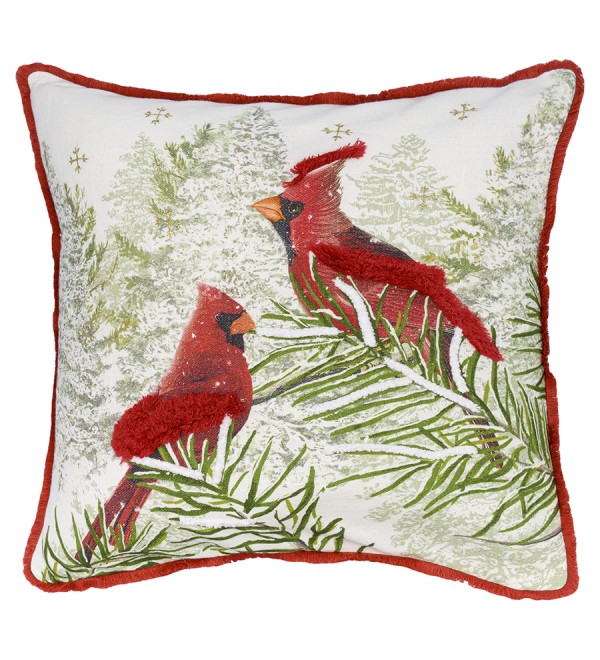 Подушка декоративная с рисунком northern cardinal из коллекции new year essential, 45х45 см
