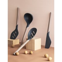 Лопатка с прорезями smartchef, 32 см, капучино-графит