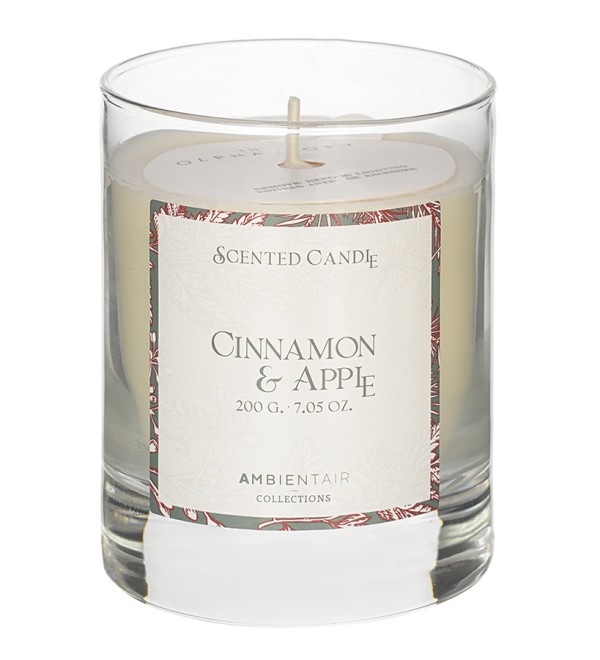 Свеча ароматическая gifting, cinnamon&apple (новая), 40 ч