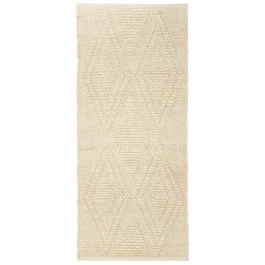 Ковер из шерсти и переработанного хлопка shillong из коллекции ethnic, 70x160см