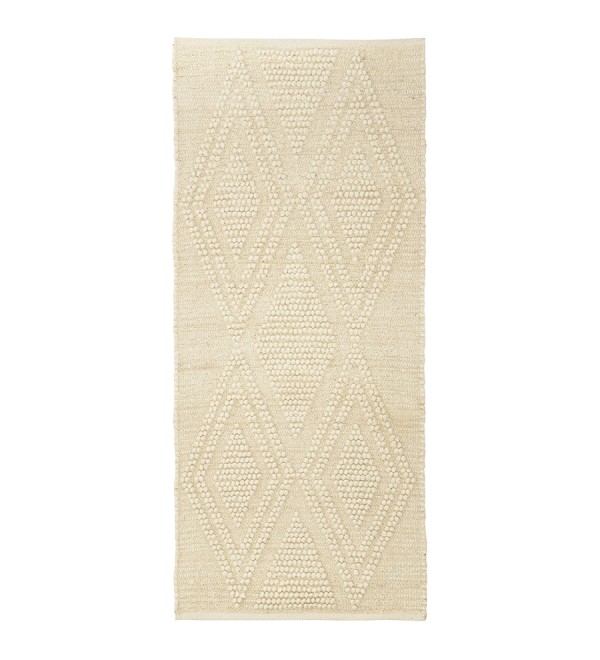 Ковер из шерсти и переработанного хлопка shillong из коллекции ethnic, 70x160см