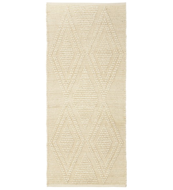 Ковер из шерсти и переработанного хлопка shillong из коллекции ethnic, 70x160см