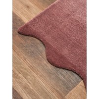 Ковер из шерсти over horizon цвета марсала из коллекции trendy ruffles, 200х300 см