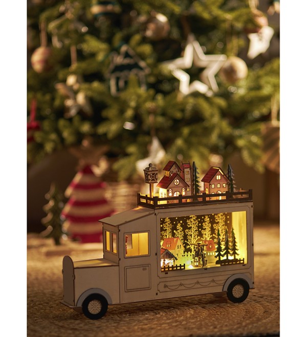 Декор новогодний с подсветкой festive truck из коллекции new year essential