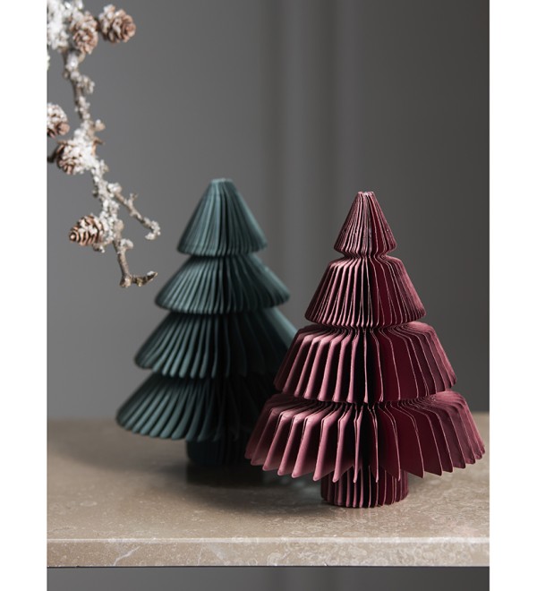 Декор новогодний honeycomb tree бордового цвета из коллекции new year essential, 18 см