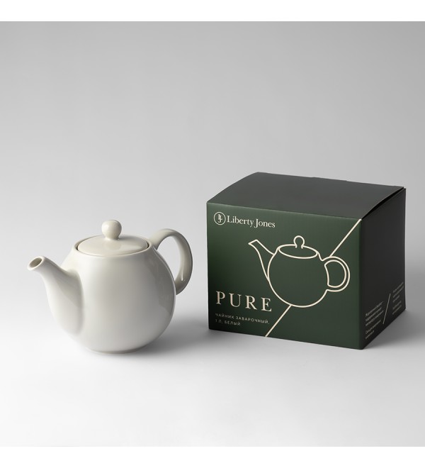 Чайник заварочный с ситом pure, 1 л, белый