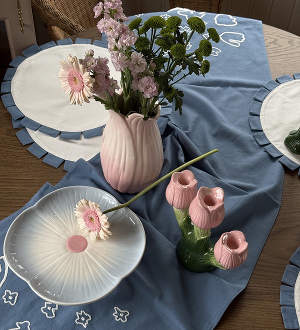 Подсвечник floret для трех свечей из коллекции blossom, 20 см