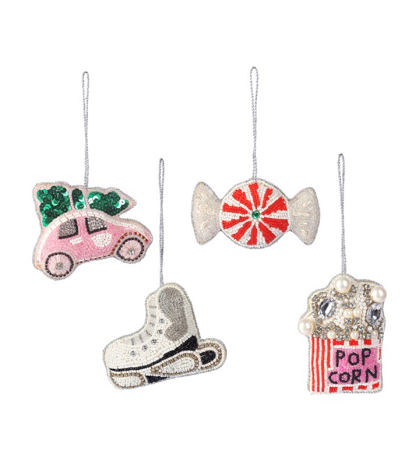 Набор елочных украшений christmas jewels из коллекции new year essential, 4 шт.