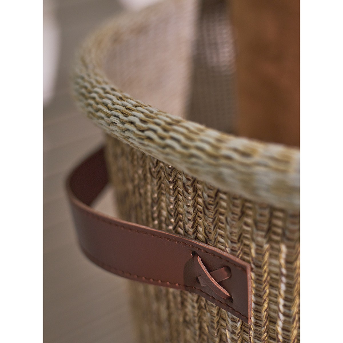 Корзина для хранения sustainable collection, D37х52 см, бежевая