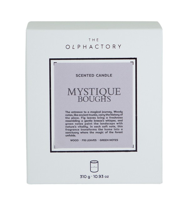Свеча ароматическая the olphactory, white insignia, mystique boughs, 60 ч