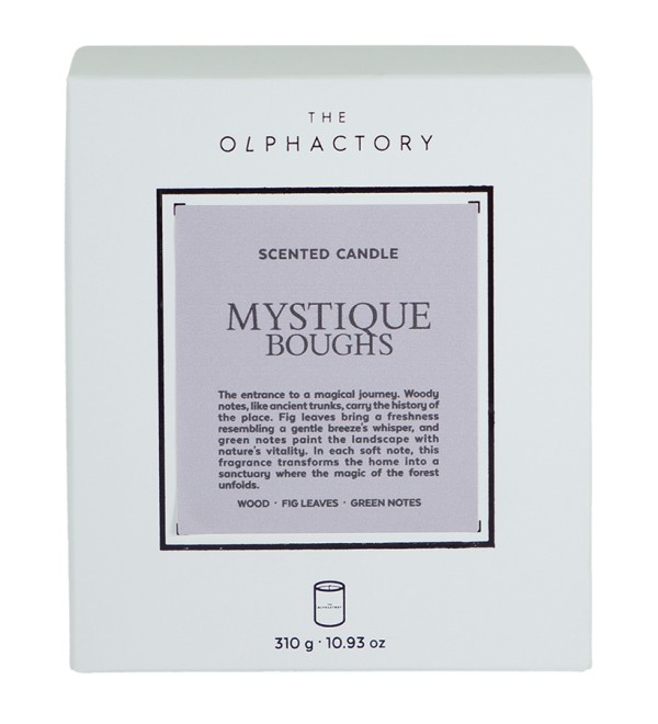Свеча ароматическая the olphactory, white insignia, mystique boughs, 60 ч
