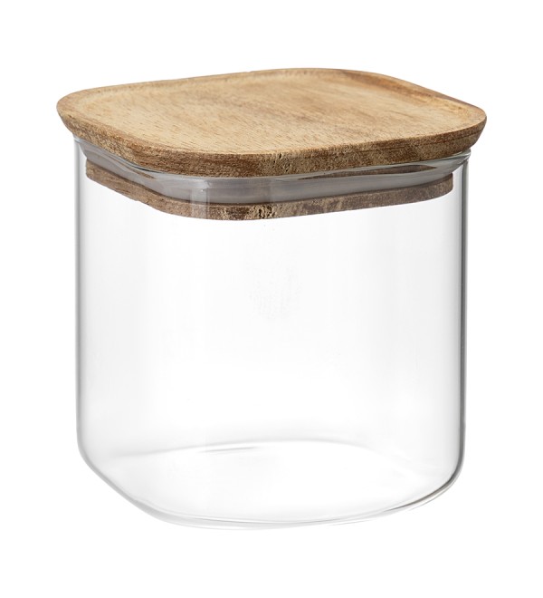 Банка для хранения квадратная glass acacia, 800 мл