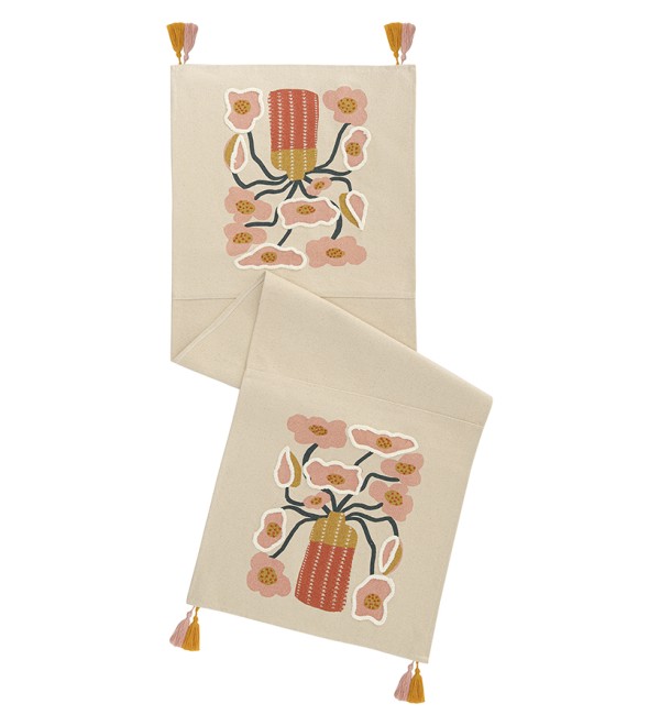 Дорожка на стол forest flower из коллекции ethnic, 45х150 см