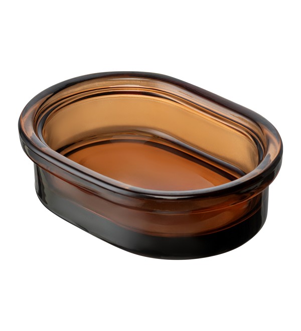 Мыльница amber, темно-янтарная