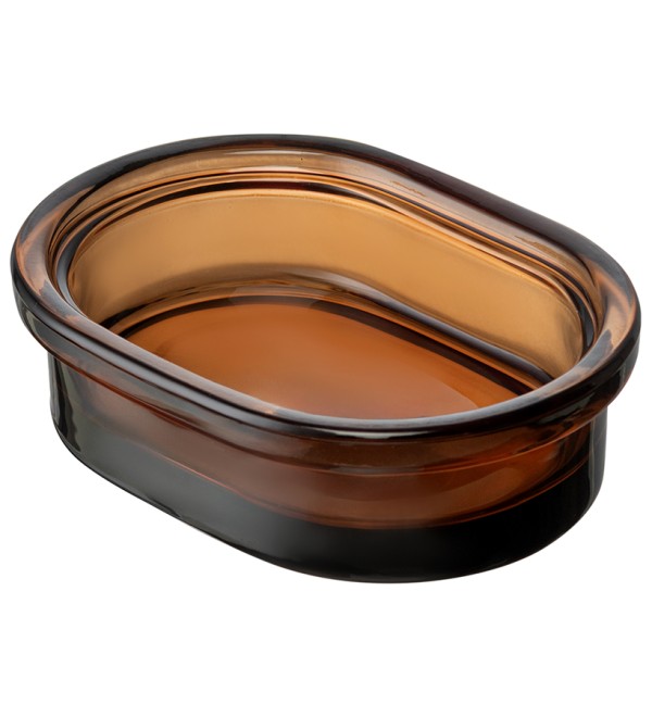 Мыльница amber, темно-янтарная