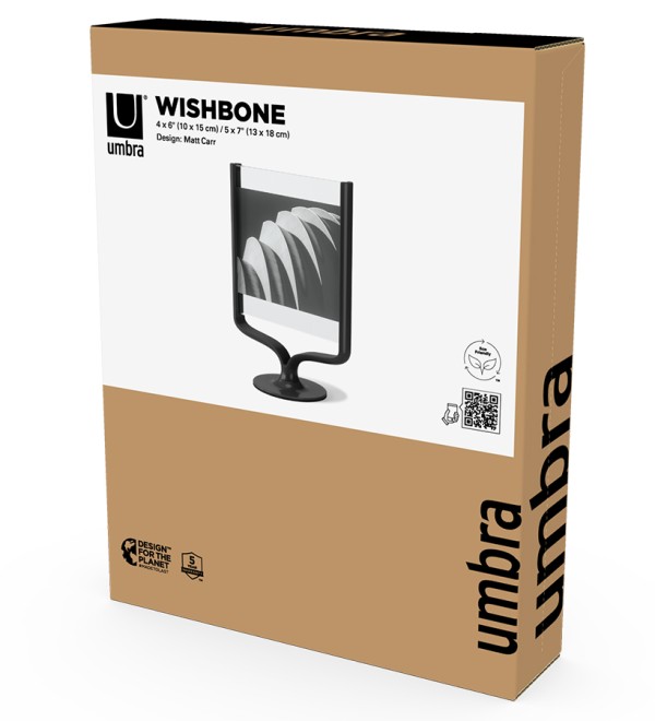 Фоторамка wishbone, 18х25 см, черная