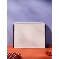 Доска разделочная smartchef, 40х31 см, бежевая/бордовая