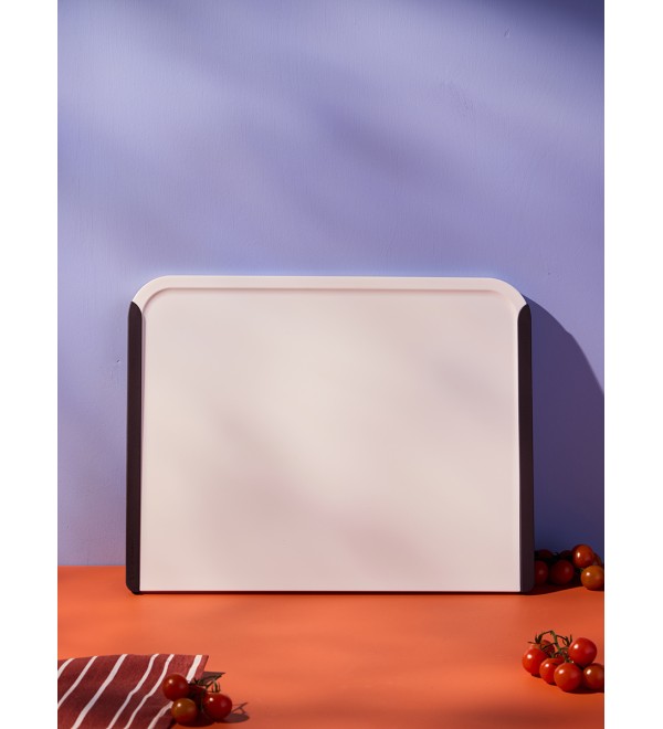 Доска разделочная smartchef, 40х31 см, бежевая/бордовая